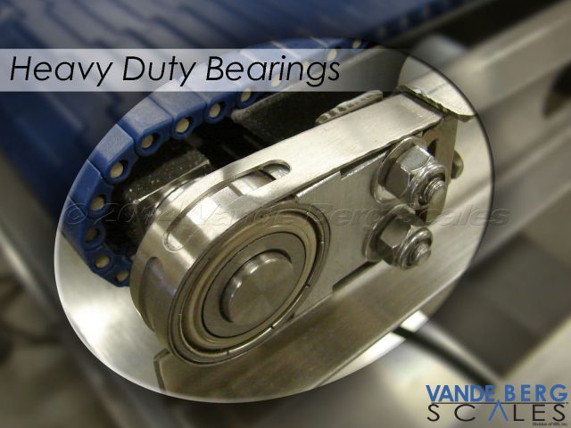 Heavy-duty bearings provide long service life