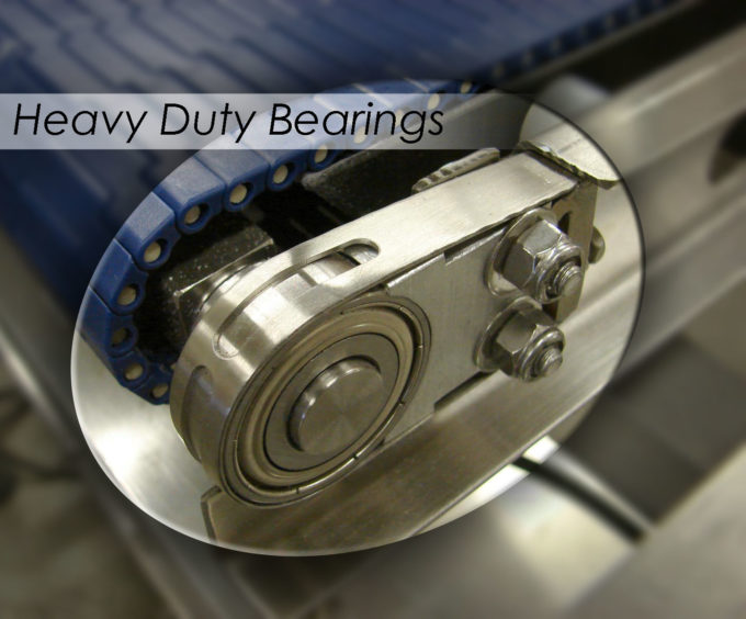 Heavy-duty bearings provide long service life