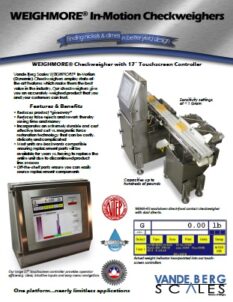In-Motion Checkweighers PDF Brochure